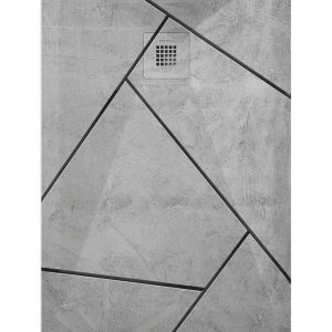 PLATO DUCHA RESINA DECORADO CEMENTO